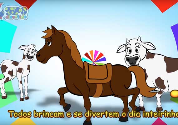 Clipe Infantil Sapo Divertido Fazendinha